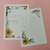Coleção Papel de Carta DUPLA FLORAL 40 unidades | 08 Estampas - Loja da Rara & Rara Papelaria | Papelaria Fofa e Presenteável