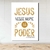 Placa Decorativa em MDF 21x30 | JESUS NESSE NOME TEM PODER Branco