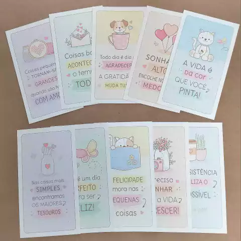 Papel de Carta Coleção Slim 20 unidades | FRASES