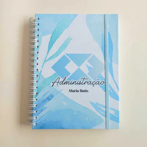 Caderno Colegial 18x25 Capa Dura 320 Páginas Coleção Profissões Aquarela Personalizado | ADMINISTRAÇÃO - comprar online