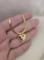 Pulseira Fita com Pingente Coração Aço Inox com Dourado - loja online
