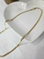 Colar Fita Fina 60 cm Aço Inox Dourado