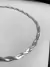 Colar Fita Dupla Trançada Aço Inox
