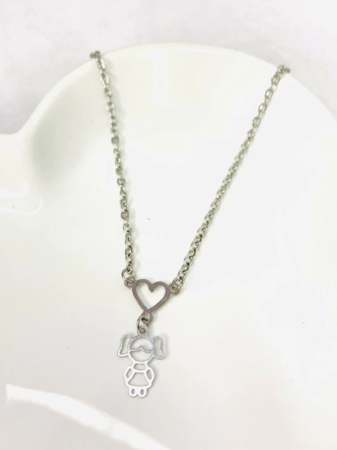 Colar Menina Aço Inox - comprar online