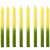 8un De Vela Palito Bicolor Verde Amarela 18cm Copa Do Mundo - comprar online