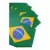 Kit Com 30 Bandeiras Do Brasil 14x21 De Papel Torcida Copa na internet