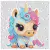 Artesanato Pintura Diamante Diy KIDS 18X18 UNICORNIO XD033