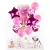 Kit Decoração De Aniversário Balões Taça Rosa - 11 Pç - PET PATAO SHOP