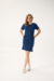 Vestido de Amamentação com Bolso Azul Marinho - comprar online