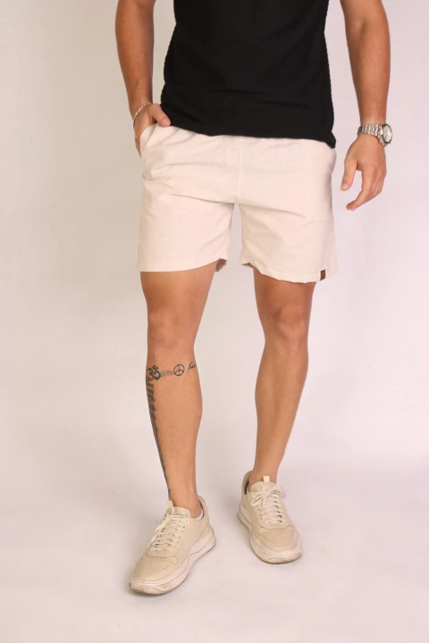 SHORT CHICAGO EM LINHO BARROCCO - comprar online