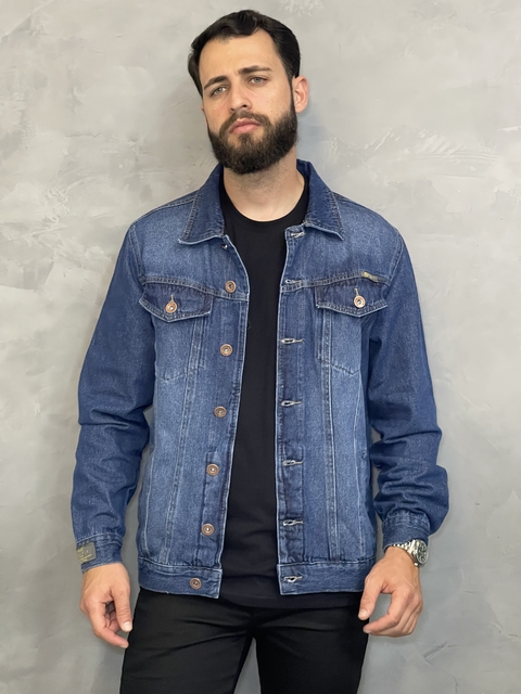 JAQUETA JEANS ESCURA TRUCKER AUSTIN - comprar online