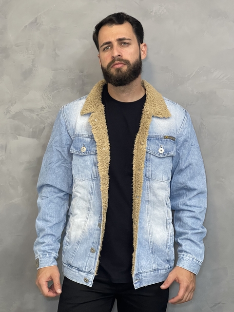 JAQUETA JEANS CLARA TRUCKER SHERPA AUSTIN - comprar online