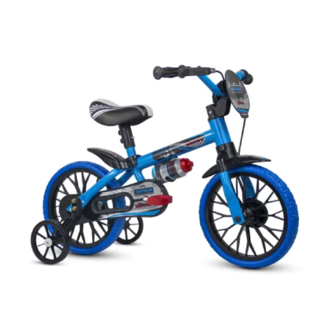 BICICLETA ARO 12 VELOZ 2 AZUL COM PRETO