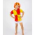 Fantasia Infantil Emília Sítio do Pica Pau Amarelo - Órbita Brinquedos
