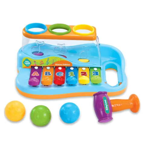 XILOFONE DIDATICO COM BOLINHAS - BABY LAND