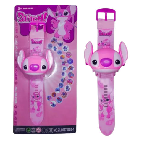 Relógios Stitch Rosa Projeta Imagens
