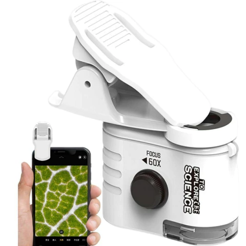 Descubra o Mundo com Microscópio de Bolso