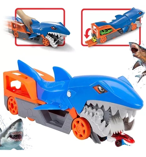 HOT WHEELS PISTA CITY REBOQUE TUBARAO