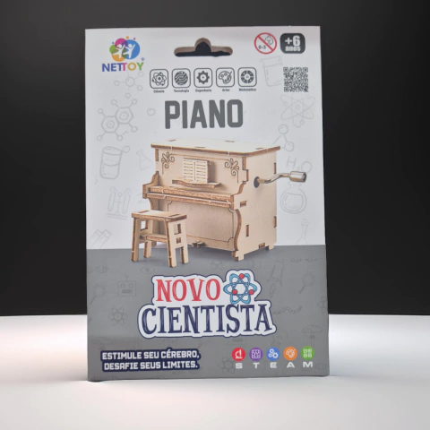 Kit Educacional Robótica e Experiência STEAM - Novo Cientista Piano