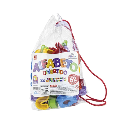 KIT ALFABETO DIVERTIDO 52 PEÇAS
