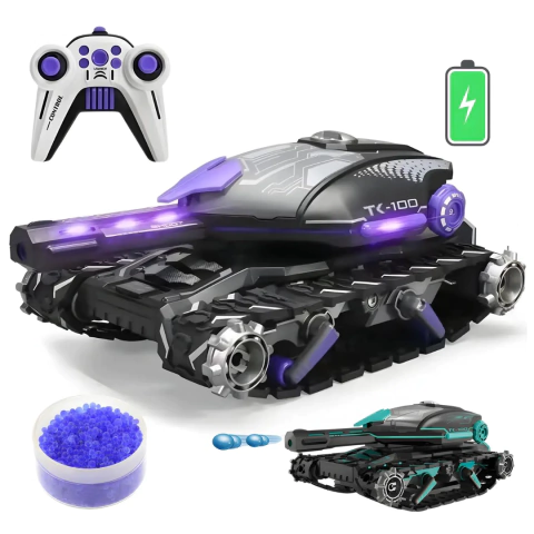 CARRO DE CONTROLE REMOTO TANQUE LANCADOR DE GEL