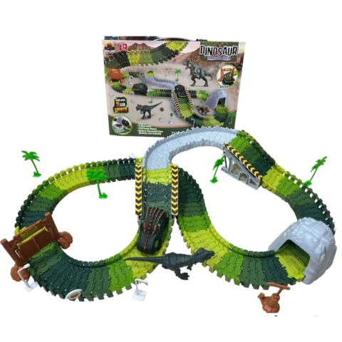 PISTA DINOSSAURO COM LUZ - CARROS DINO