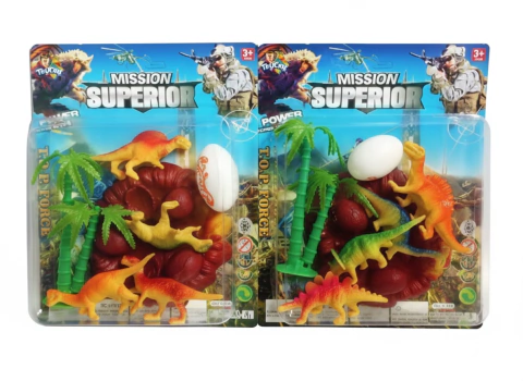 KIT DINOSSAURO C/ 4 PEÇAS