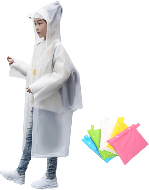 Capa de Chuva Infantil com Espaço para Mochila