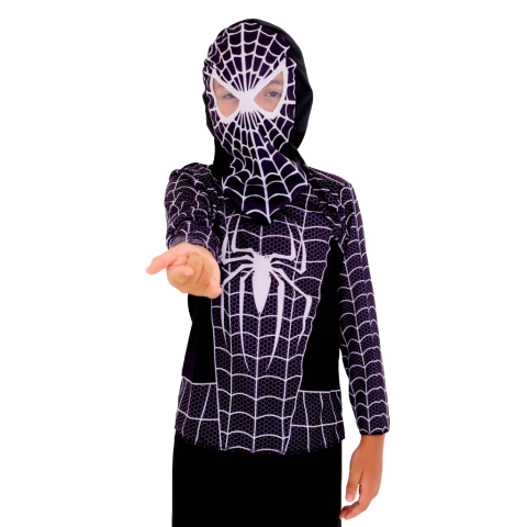 Fantasia Homem Aranha Preto