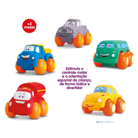 MINI CARRINHOS SOFT CARS - INDIVIDUAL (CARRINHO EM VINIL)