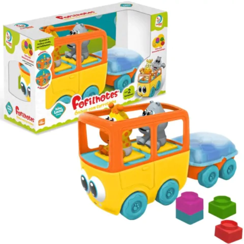 FOFILHOTES ONIBUS COM CARRETINHA DE BLOCOS - BABY LAND