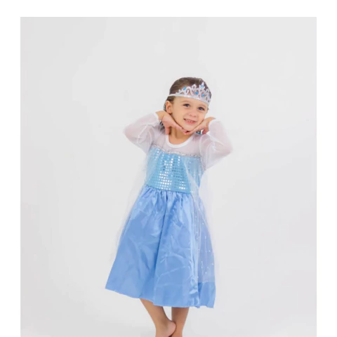 Fantasia Infantil Fronzen Elsa -01