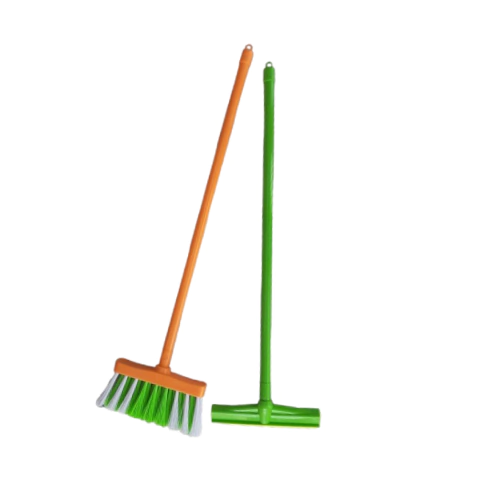 Kit de Limpeza Infantil – Vassoura e Rodo da Usual Brinquedos