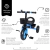 Triciclo Infantil com Cestinha – Azul e Preto - loja online