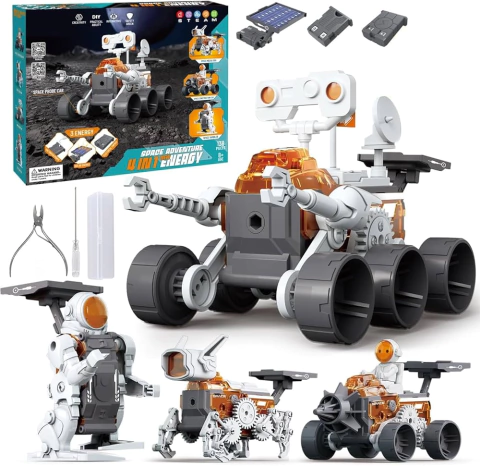 Kit Robótico Educacional Solar 6 em 1 Experiência Espacial