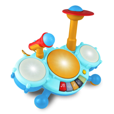 BATERIA INFANTIL SHOW MUSICAL AZUL