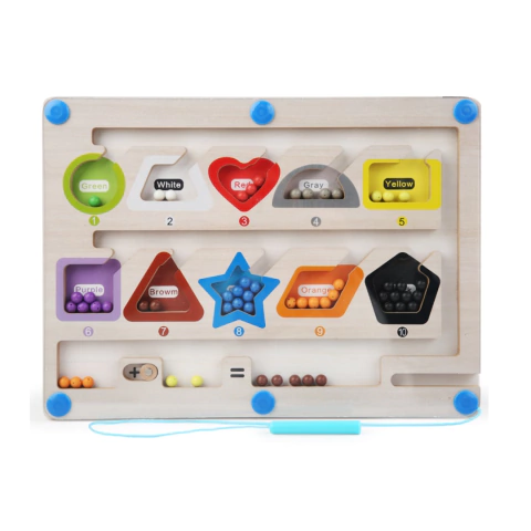 QUADRO LABIRINTO DE MADEIRA MAGNETICO