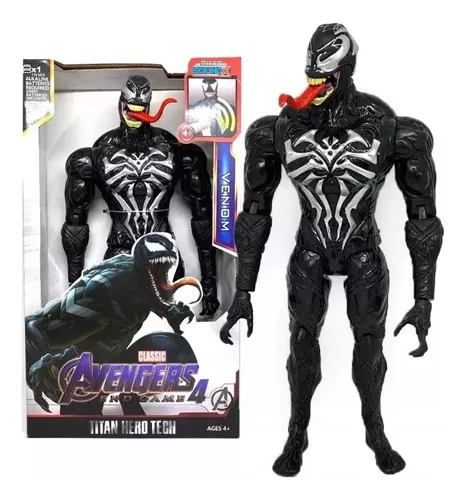 Boneco Venon Articulado Som Luz Vingadores Premium