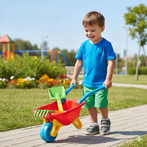 Big carriola infantil com acessórios Magic Toys | Carrinho de mão