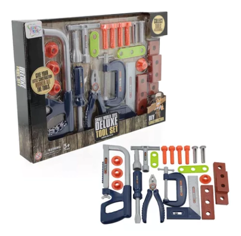 Brinquedo Conjunto De Ferramentas Infantil 20 Pçs Construção