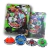 4 Beyblade Metal Led + Lançador + Arena Resistente TK-1648