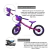 Bicicleta de Equilíbrio Balance Bike Feminina 3 - loja online