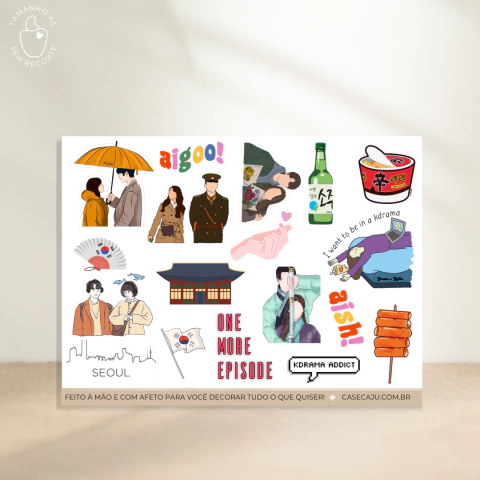 Cartela de Adesivos - Dorama (sem recorte A5)