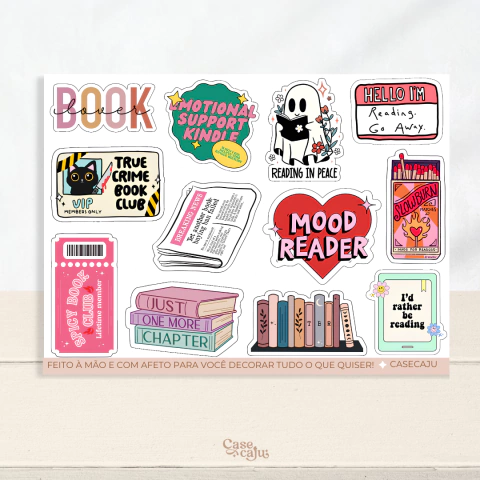 Cartela de Adesivos - Mood reader (sem recorte A5)