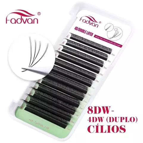 Cílios 8DW (4DW Duplo) Fadvan