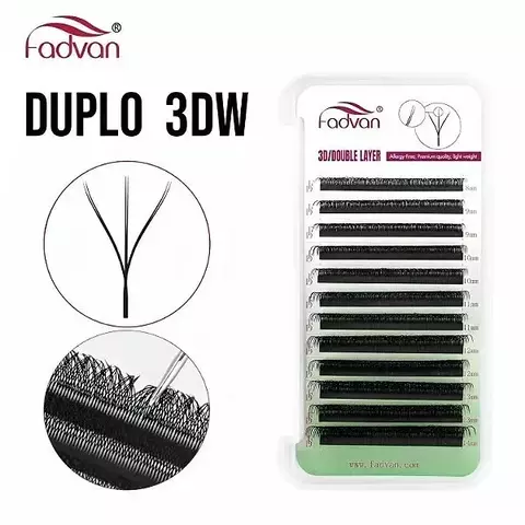 Cílios 6DW (3D W Duplo) Fadvan