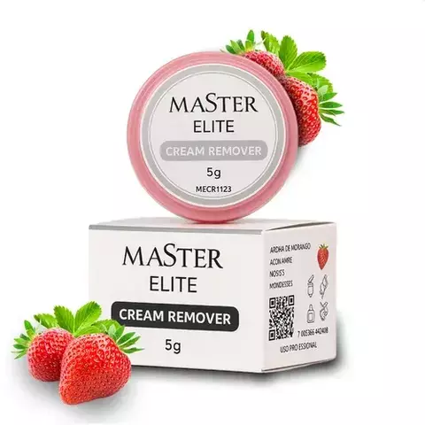 Removedor De Extensão De Cílios Master Elite Cream - Morango