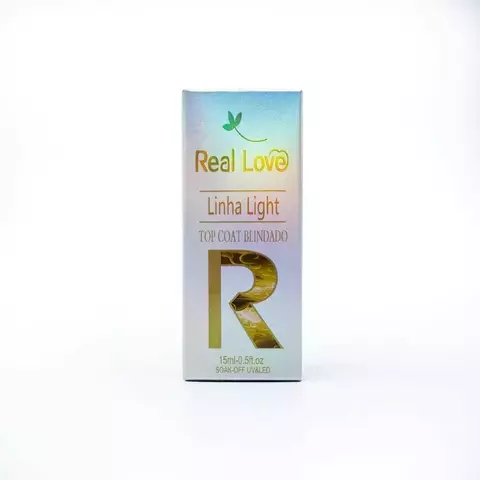 Top Coat Blindado Linha Light Real Love 15ml