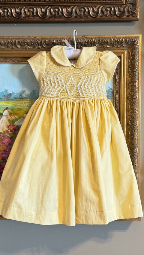 Vestido Infantil Luzia - Amarelo