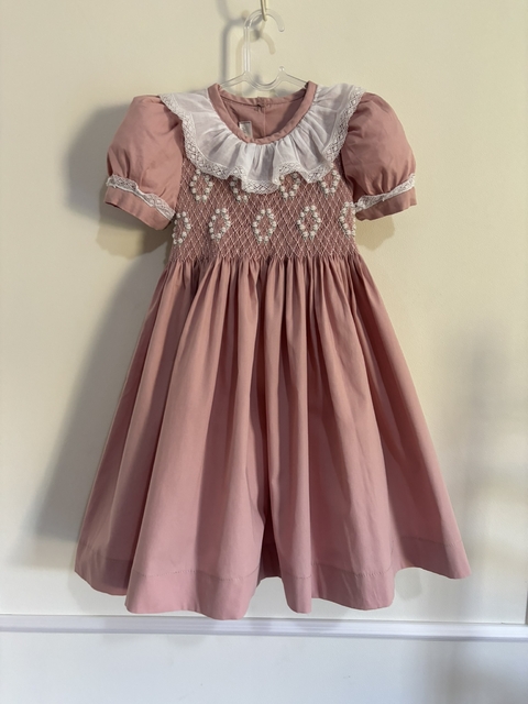 Vestido Infantil Diana - Rosa Seco